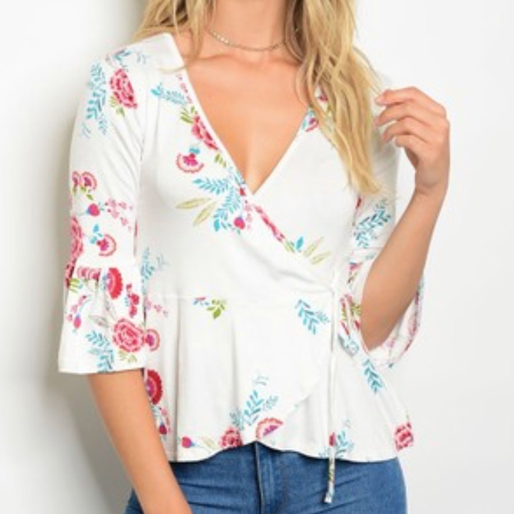 Floral Peplum Top